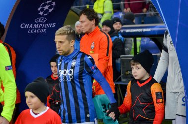 KHARKIV, UKRAINE - December 11, 2019: Papu Gomez player during the UEFA Champions League match between Shakhtar vs Atalanta Bergamasca Calcio BC (Italy), Ukraine