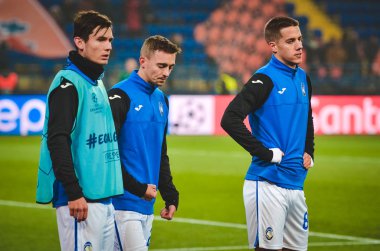 KHARKIV, UKRAINE - December 11, 2019: Mario Pasalic players during the UEFA Champions League match between Shakhtar vs Atalanta Bergamasca Calcio BC (Italy), Ukraine