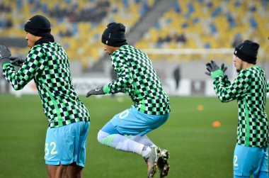 Lviv, Ukrayna - 28 Kasım 2019: Marcel Tisserand Uefa Avrupa Ligi karşılaşmasında Alexandria - Wolfsburg (Almanya), Ukrayna