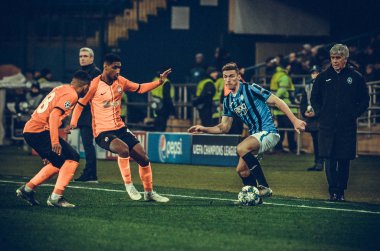 KHARKIV, UKRAINE - December 11, 2019: Robin Gosens player during the UEFA Champions League match between Shakhtar vs Atalanta Bergamasca Calcio BC (Italy), Ukraine