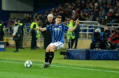 KHARKIV, UKRAINE - December 11, 2019:  Robin Gosens player during the UEFA Champions League match between Shakhtar vs Atalanta Bergamasca Calcio BC (Italy), Ukraine