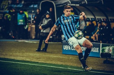 KHARKIV, UKRAINE - December 11, 2019: Robin Gosens player during the UEFA Champions League match between Shakhtar vs Atalanta Bergamasca Calcio BC (Italy), Ukraine