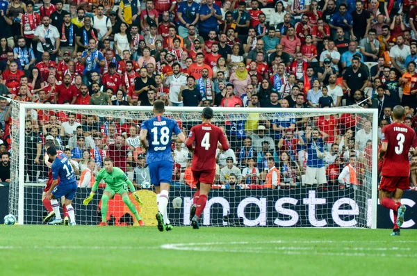 Istambul Turquia Agosto 2019 Jogador Futebol Durante Jogo Das Finais — Fotografia de Stock