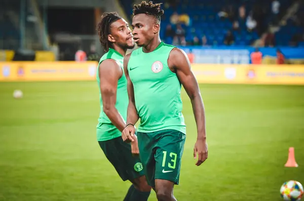 Dnipro Ukraine September 2019 Samuel Chukwueze Player Friendly Match National — Stockfoto