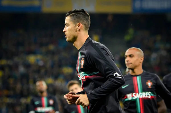 Kyiv Ukrayna Ekim 2019 Cristiano Ronaldo Uefa Euro 2020 Eleme — Stok fotoğraf
