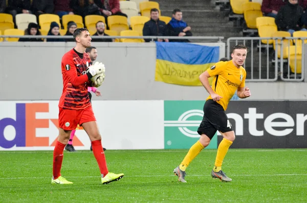 Lviv Ukraine Novembre 2019 Koen Casteels Lors Match Uefa Europa — Photo