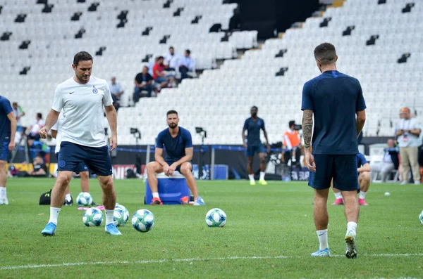 Istanbul Turkije Augustus 2019 Coach Frank Lampard Sloeg Bal Daarom — Stockfoto