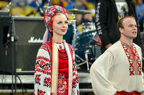 Kyiv Ukrayna Ekim 2019 Ukrayna Kadın Milli Takımı Uefa Euro — Stok fotoğraf