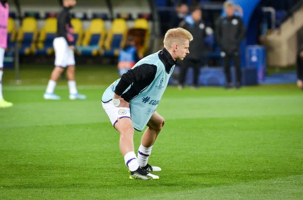 KHARKIV, UKRAINE - September 18, 2019: Oleksandr Zinchenko player during the UEFA Champions League match between Shakhtar Donetsk vs Manchester City (England), Ukraine