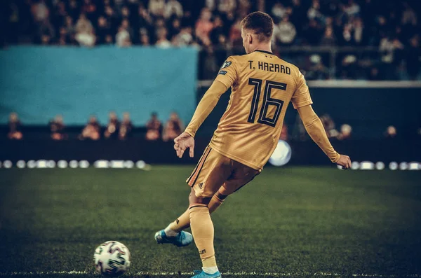 Saint Petersburg Russia November 2019 Thorgan Hazard Player Uefa Euro — Zdjęcie stockowe