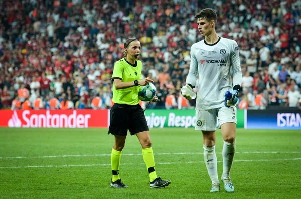 Istanbul Turkey August 2019 Kepa Arrizabalaga Uefa Super Cup Finals — стокове фото