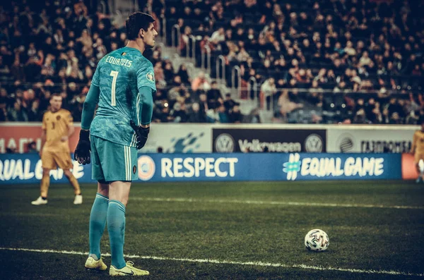 Saint Petersburg Russia November 2019 Thibaut Courtois Player Uefa Euro — Zdjęcie stockowe
