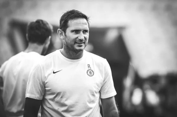 Κωνσταντινούπολη Τουρκία Αυγούστου 2019 Προπονητής Frank Lampard Πριν Τον Τελικό — Φωτογραφία Αρχείου