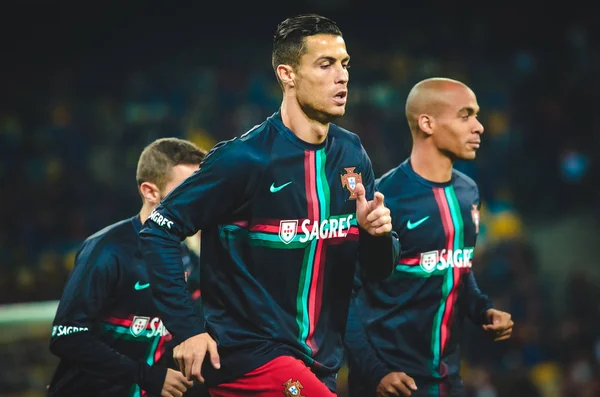 Kiev Ukraina Oktober 2019 Cristiano Ronaldo Och Träningspass Uefa Euro — Stockfoto