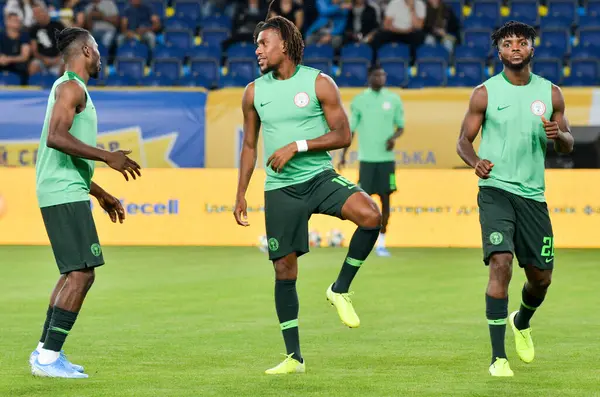 Dnipro Ukraine September 2019 Alex Iwobi Player Friendly Match National — Stockfoto