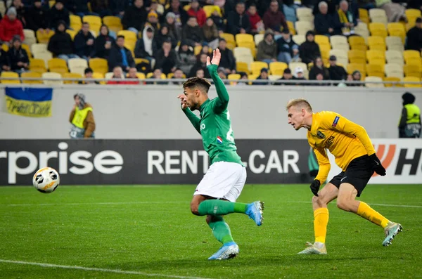 Lviv Ukraine November 2019 Denis Bouanga Player Uefa Europa League — Stockfoto