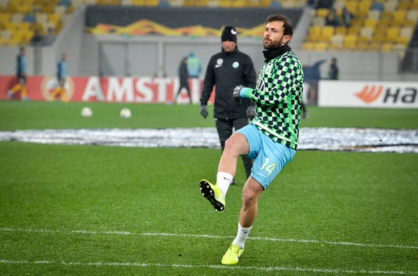 Lviv Ucrania Noviembre 2019 Admir Mehmedi Durante Partido Uefa Europa —  Fotos de Stock