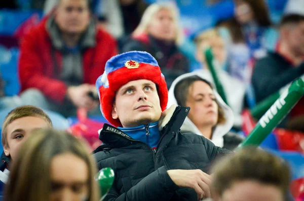 Saint Petersburg Russia November 2019 Football Fans Support Team Uefa — Stock Fotó