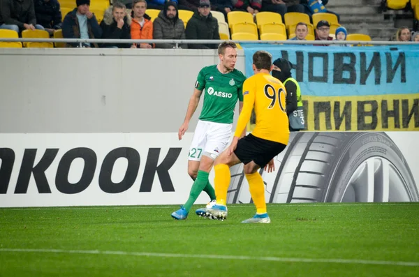 Lviv Ukraine November 2019 Robert Beric Player Uefa Europa League — Stockfoto