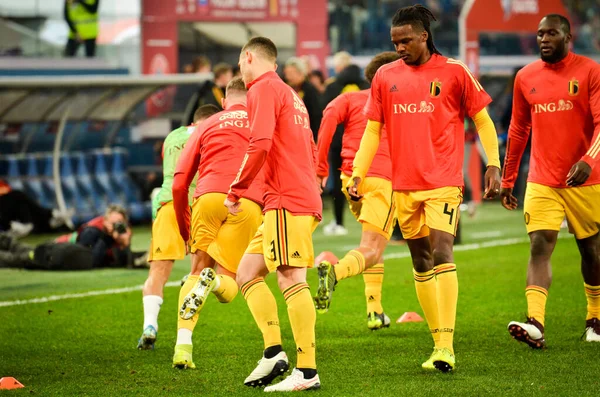 Saint Petersburg Russia November 2019 Belgium National Football Team Training — стокове фото