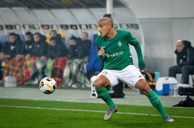 LVIV, UKRAINE - November 07, 2019:  Wahbi Khazri player during the UEFA Europa League match between Alexandria (Ukraine) vs AS Saint Etienne (France), Ukraine