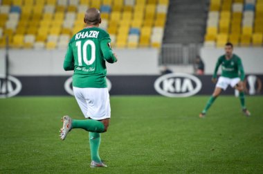 LVIV, UKRAINE - November 07, 2019: Wahbi Khazri player during the UEFA Europa League match between Alexandria (Ukraine) vs AS Saint Etienne (France), Ukraine