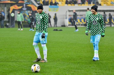 Lviv, Ukrayna - 28 Kasım 2019: William Uefa Avrupa Ligi maçında Alexandria - Wolfsburg (Almanya), Ukrayna