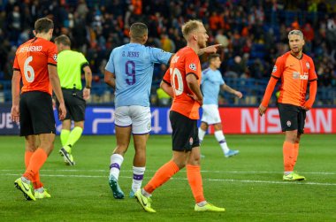 KHARKIV, UKRAINE - September 18, 2019: Gabriel Jesus during the UEFA Champions League match between Shakhtar Donetsk vs Manchester City (England), Ukraine