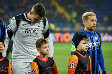 KHARKIV, UKRAINE - December 11, 2019: Pierluigi Gollini player during the UEFA Champions League match between Shakhtar vs Atalanta Bergamasca Calcio BC (Italy), Ukraine