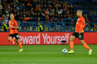 KHARKIV, UKRAINE - September 18, 2019: MArlos player during the UEFA Champions League match between Shakhtar Donetsk vs Manchester City (England), Ukraine