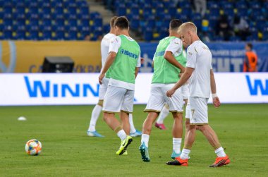 DNIPRO, UKRAINE - September 10, 2019: Oleksandr Zinchenko player during the friendly match between national team Ukraine against Nigeria national team, Ukraine