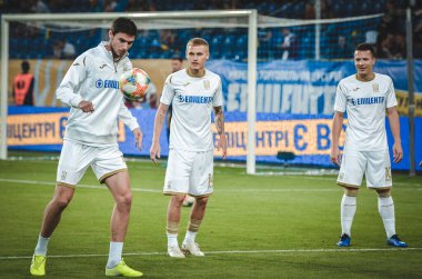 DNIPRO, UKRAINE - September 10, 2019: Ukraine national team training session during the friendly match between national team Ukraine against Nigeria, Ukraine