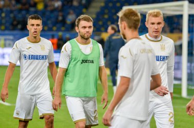 DNIPRO, UKRAINE - September 10, 2019: Ukraine national team training session during the friendly match between national team Ukraine against Nigeria, Ukraine
