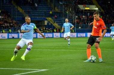 KHARKIV, UKRAINE - September 18, 2019: Junior Moraes during the UEFA Champions League match between Shakhtar Donetsk vs Manchester City (England), Ukraine