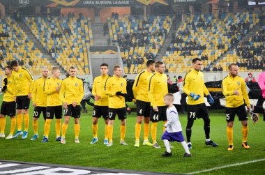 Lviv, Ukrayna - 28 Kasım 2019: Alexandria Avrupa Ligi (Ukrayna) - Wolfsburg (Almanya), Ukrayna