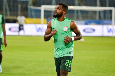 DNIPRO, UKRAINE - September 10, 2019: Bryan Idowu player during the friendly match between national team Ukraine against Nigeria national team, Ukraine