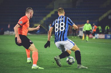 KHARKIV, UKRAINE - December 11, 2019: Mario Pasalic player during the UEFA Champions League match between Shakhtar vs Atalanta Bergamasca Calcio BC (Italy), Ukraine