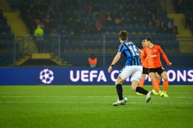 KHARKIV, UKRAINE - December 11, 2019: Marten de Roon player during the UEFA Champions League match between Shakhtar vs Atalanta Bergamasca Calcio BC (Italy), Ukraine