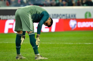SAINT-PETERSBURG, RUSSIA - November 16, 2019: Guilherme player during UEFA EURO 2020 qualifying match between national team Russia against Belgium national team, Russia