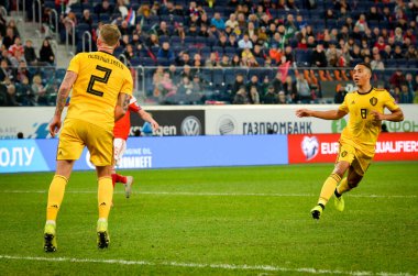 SAINT-PETERSBURG, RUSSIA - November 16, 2019: Toby Alderweireld player during UEFA EURO 2020 qualifying match between national team Russia against Belgium national team, Russia