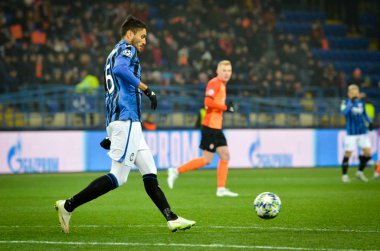 KHARKIV, UKRAINE - December 11, 2019: Jose Luis Palomino player during the UEFA Champions League match between Shakhtar vs Atalanta Bergamasca Calcio BC (Italy), Ukraine