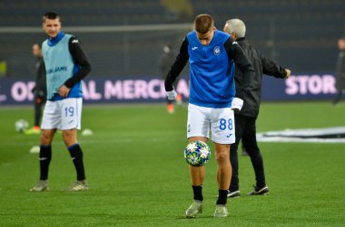 KHARKIV, UKRAINE - December 11, 2019: Mario Pasalic players during the UEFA Champions League match between Shakhtar vs Atalanta Bergamasca Calcio BC (Italy), Ukraine