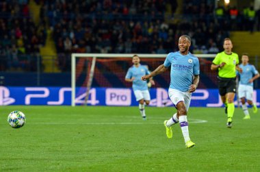 KHARKIV, UKRAINE - September 18, 2019: Gabriel Jesus player during the UEFA Champions League match between Shakhtar Donetsk vs Manchester City (England), Ukraine