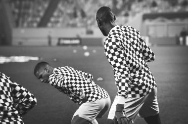 Lviv, Ukrayna - 28 Kasım 2019: Uefa Avrupa Ligi karşılaşmasında Woldria - Wolfsburg (Almanya), Ukrayna