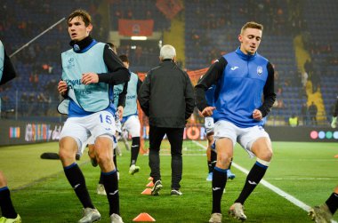 KHARKIV, UKRAINE - December 11, 2019: Marten de Roon players during the UEFA Champions League match between Shakhtar vs Atalanta Bergamasca Calcio BC (Italy), Ukraine