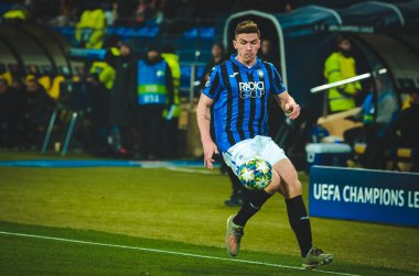 KHARKIV, UKRAINE - December 11, 2019: Robin Gosens player during the UEFA Champions League match between Shakhtar vs Atalanta Bergamasca Calcio BC (Italy), Ukraine