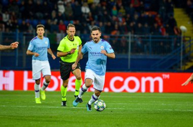 KHARKIV, UKRAINE - September 18, 2019: Ilkay Gundogan player during the UEFA Champions League match between Shakhtar Donetsk vs Manchester City (England), Ukraine