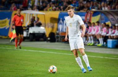 DNIPRO, UKRAINE - September 10, 2019: Serhii Bolbat player during the friendly match between national team Ukraine against Nigeria national team, Ukraine