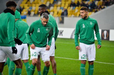 LVIV, UKRAINE - November 07, 2019: Loic Perrin player during the UEFA Europa League match between Alexandria (Ukraine) vs AS Saint Etienne (France), Ukraine