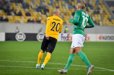 LVIV, UKRAINE - November 07, 2019: Wahbi Khazri player during the UEFA Europa League match between Alexandria (Ukraine) vs AS Saint Etienne (France), Ukraine